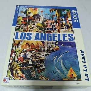 New York Puzzle Co.500 Los Angeles 18×24" Used All